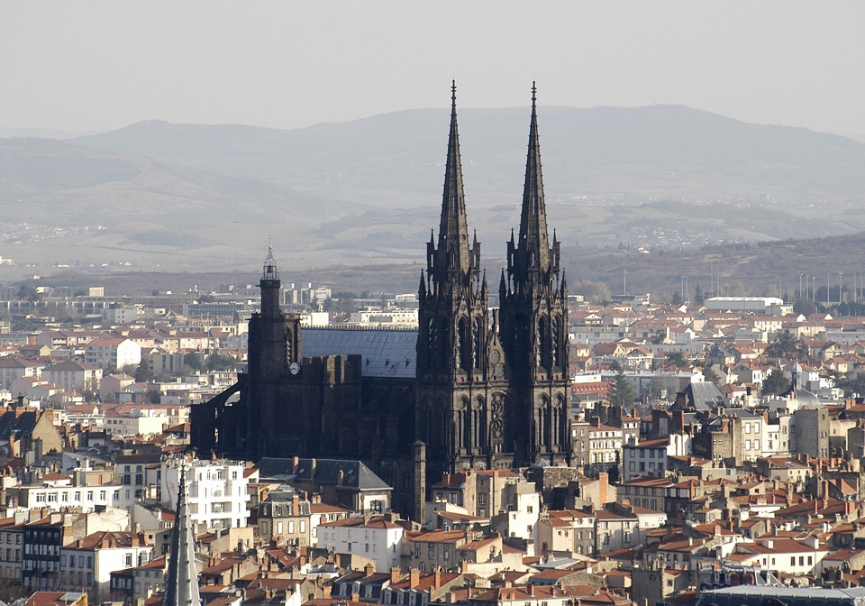 cathedrale de Clermont ; vue générale