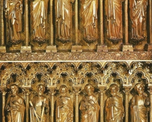 cathédrale Clermont ; autel viollet-le-duc, apôtres