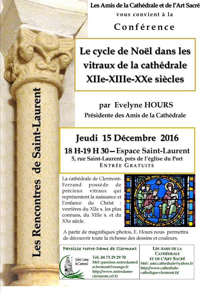 conférence Amis de la cathédrale Clermont