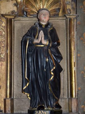 Saint Ignace de Loyola, cathédrale de Clermont, statue XVIe