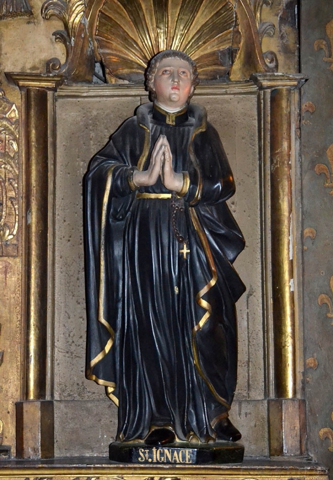 Saint Ignace de Loyola, cathédrale de Clermont, statue XVIe