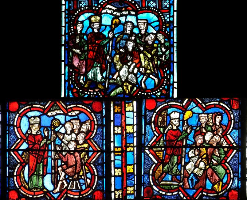 Médaillons XIIIe cathédrale de Clermont, comparaison