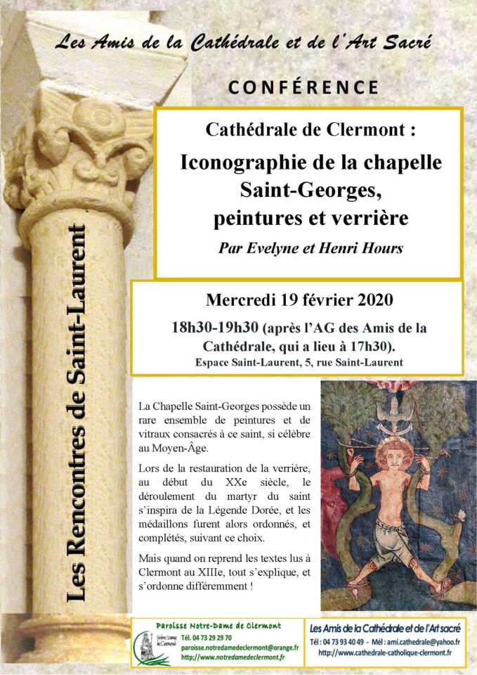 Amis de la Cathédrale de Clermont - Iconographie de la Chapelle Saint-Georges