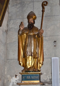 Marsat, statue de saint Blaise, XVIIIe