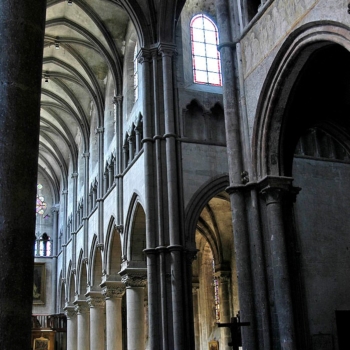 Aigueperse, église, le bas-côté nord