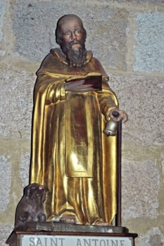 Ambert, statue de saint Antoine