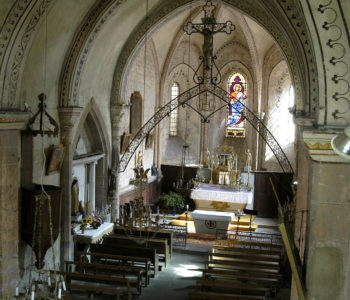 Bansat, église, vue générale