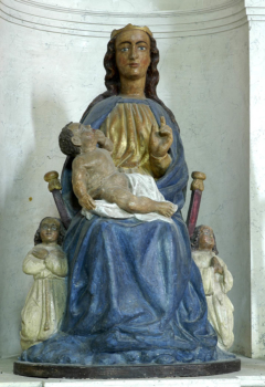 Bansat, église, Vierge à l'enfant du XIVe