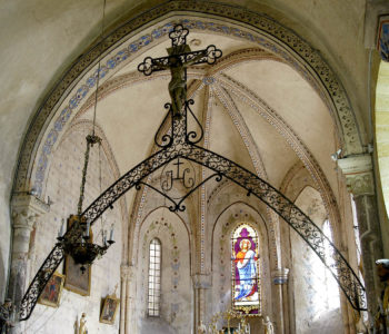 Bansat, église, entrée du choeur