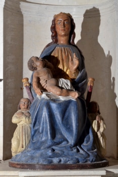 Bansat, église, Vierge à l'enfant du XIVe