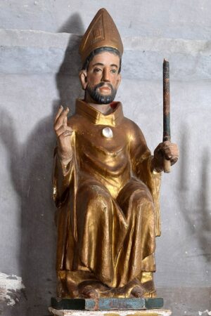 saint Gal, église d'Antoingt, statue