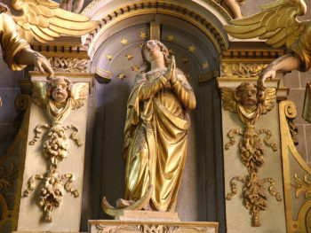 cathédrale de Clermont, Vierge de l'Assomption, retable des ursulines