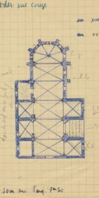 Ardes, église, plan Bernard Craplet