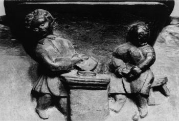 Besse, église, photo Bernard Craplet, miséricorde des stalles du choeur1