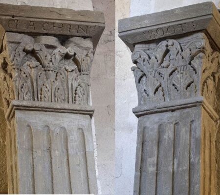 Champeix, église colonnes