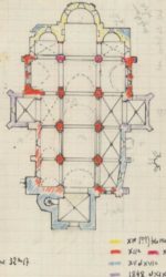 Cunlhat, église Saint-Martin, plan Bernard Craplet