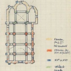 Miremont, église, plan Craplet