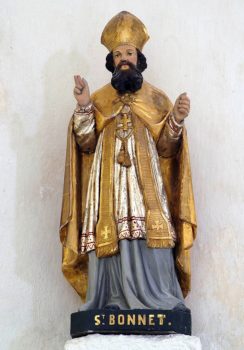 Miremont, église, statue saint Bonnet