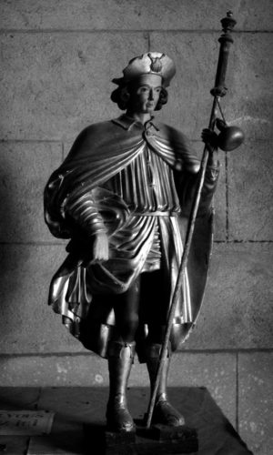 Statue saint Roch, photo Bernard Craplet, Amis de la Cathédrale Clermont