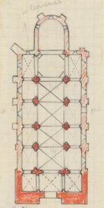 Pont-du-Château, église Sainte-Martine, plan Bernard Craplet