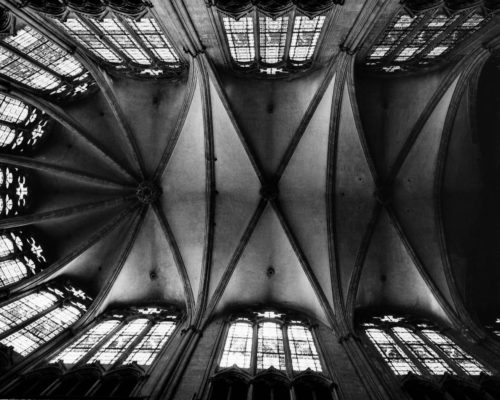 Cathédrale de Clermont, voûte gothique du choeur, photo Bernard Craplet