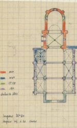 Champeix, église Sainte-Croix, plan Bernard Craplet