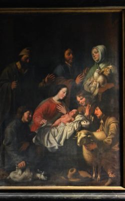 Pontgibaud, église, Guy François adoration bergers