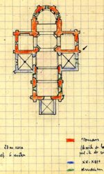 Eglise de Chambon-sur-Lac, plan Bernard Craplet