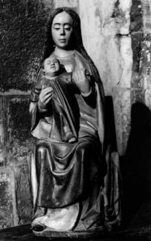 Eglise de Chambon sur Lac, Vierge à l'enfant, photo Bernard Craplet