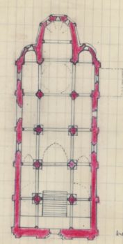 Herment, église, plan Bernard Craplet