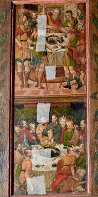Trésor cathédrale, panneau peint Saint-Jean des Ollières