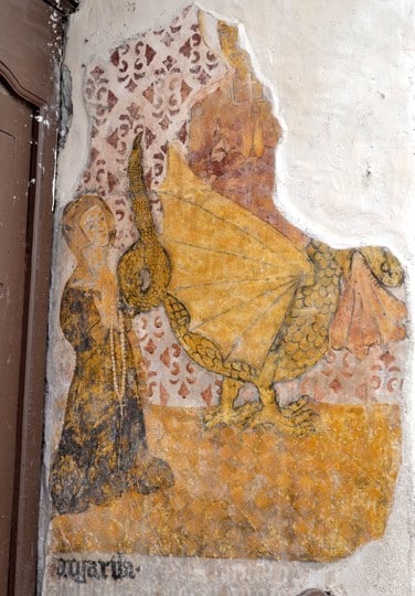 Ris, église Sainte-Croix, sainte Marguerite et le Dragon