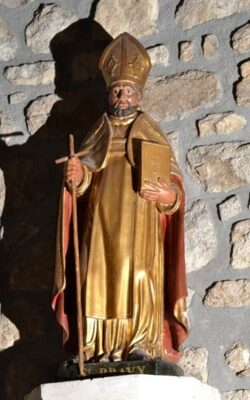 Eglise de Pionsat, saint Bravy, statue