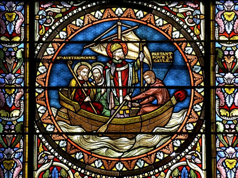 Eglise Saint-Joseph, Clermont-Ferrand, vitrail XIXe, saint Austremoine