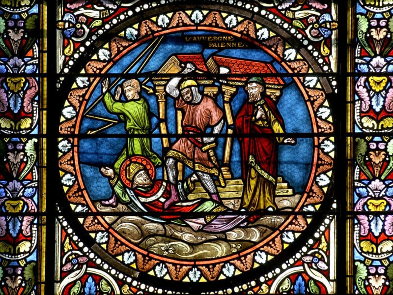 Eglise Saint-Joseph, Clermont-Ferrand, vitrail XIXe, L'Auvergne païenne