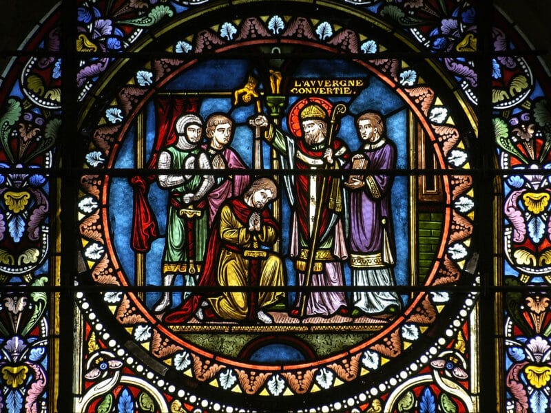 Saint-Joseph, Clermont-Ferrand, vitrail XIXe, L'Auvergne convertie