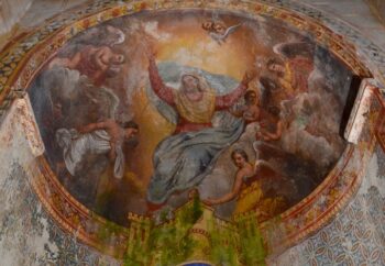 Eglise Saint-Julien de Chauriat, peinture cul de four : Assomption