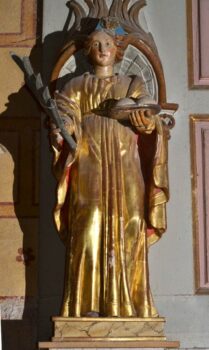 Eglise Saint-Julien de Chauriat, statue ste Agathe