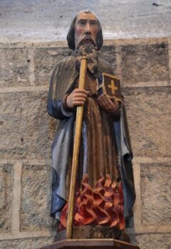 église de Saint-Dié d'Auvergne, statue de saint Antoine