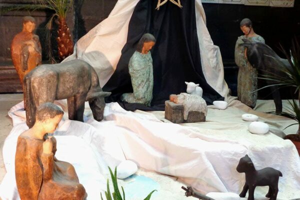 Cathédrale de Clermont, crèche de Noëlle Fabri-Canti