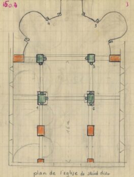 Saint-Dier d'Auvergne plan église