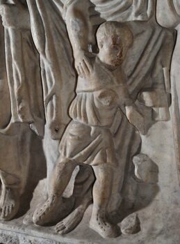 sarcophage romain cathédrale de Clermont, l'aveugle né