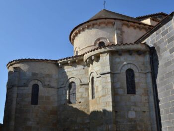 Maringues, église Notre-Dame, vue du chevet