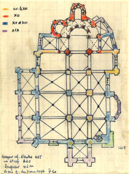 Maringues, église Notre-Dame, plan Craplet