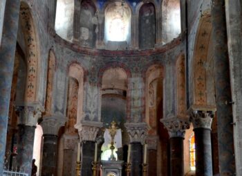 Maringues, église Notre-Dame, détail choeur