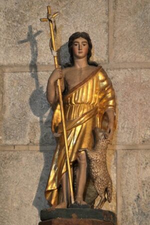 Saint-Dier, église, statue saint Jean-Baptiste