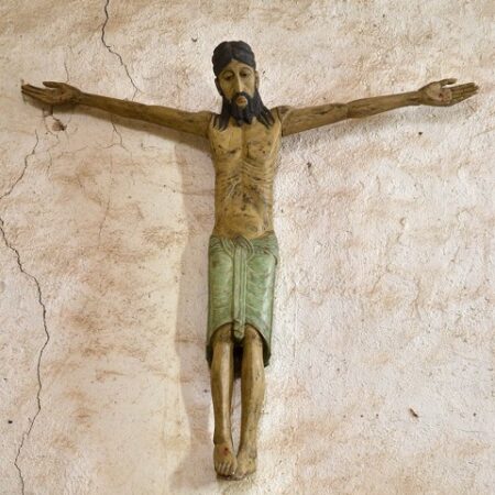 Saint-Hilaire-la-Croix, église, Christ néo roman