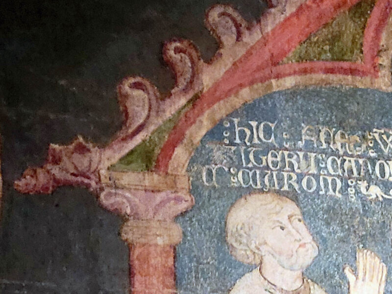 Cathédrale de Clermont, Gargouille peinture XIIIe