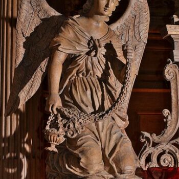 Malintrat, église, ange thuriféraire Malintrat, église Saint-Pierre, autel, ange thuriféraire