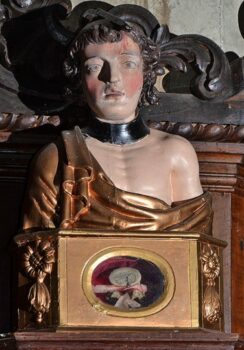 Malintrat, église, reliquaire de saint Bénigne Malintrat, église, reliquaire de saint Bénigne